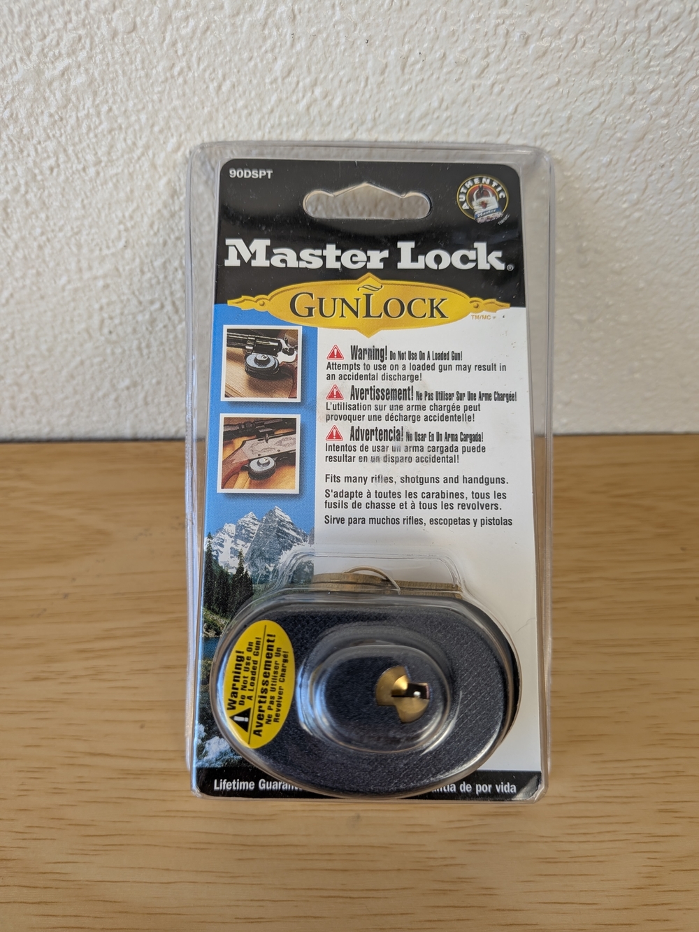 Master Lock Gun Trigger Lock Rifle Handgun NEW  90DSPT 2.5 inch 64mm  2 Keys